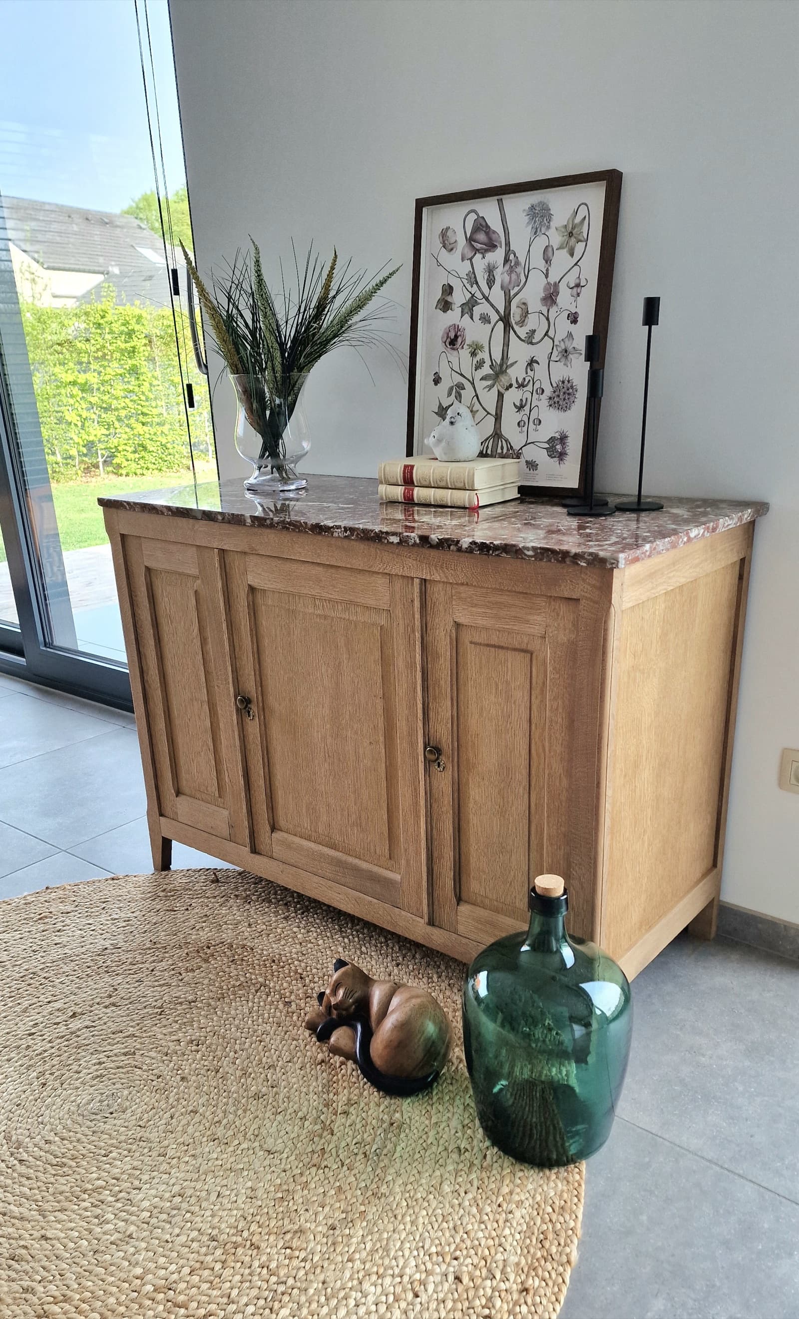 Aérogommage d'un meuble à l'atelier Jour 9